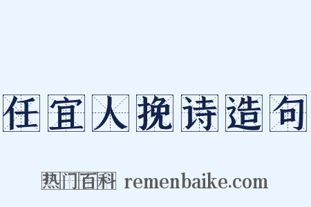 任宜人挽诗造句是什么意思的图片